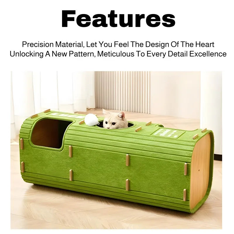 Multi-Level Cat Climbing Tower with Cozy Hideaway