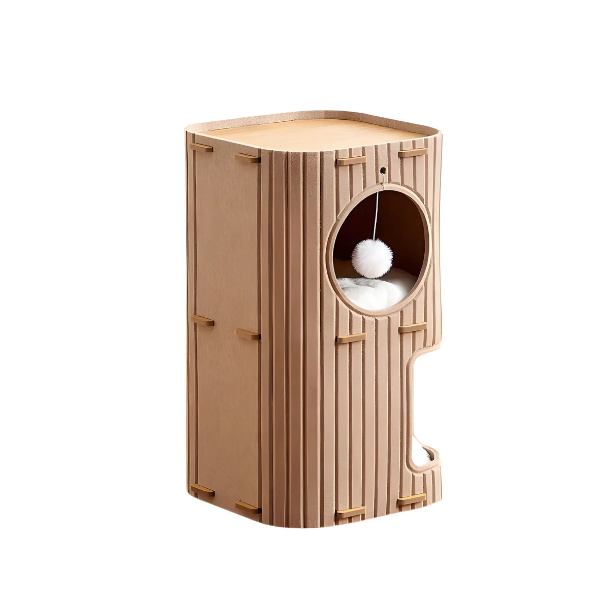 Multi-Level Cat Climbing Tower with Cozy Hideaway